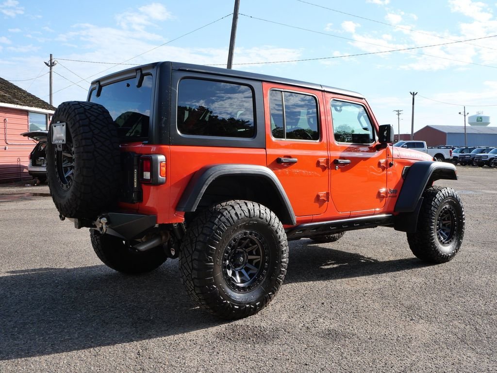 Used 2018 Orange Jeep Unlimited Rubicon image 6