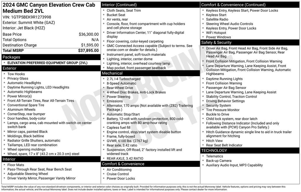 Used 2024 White GMC Elevation image 30
