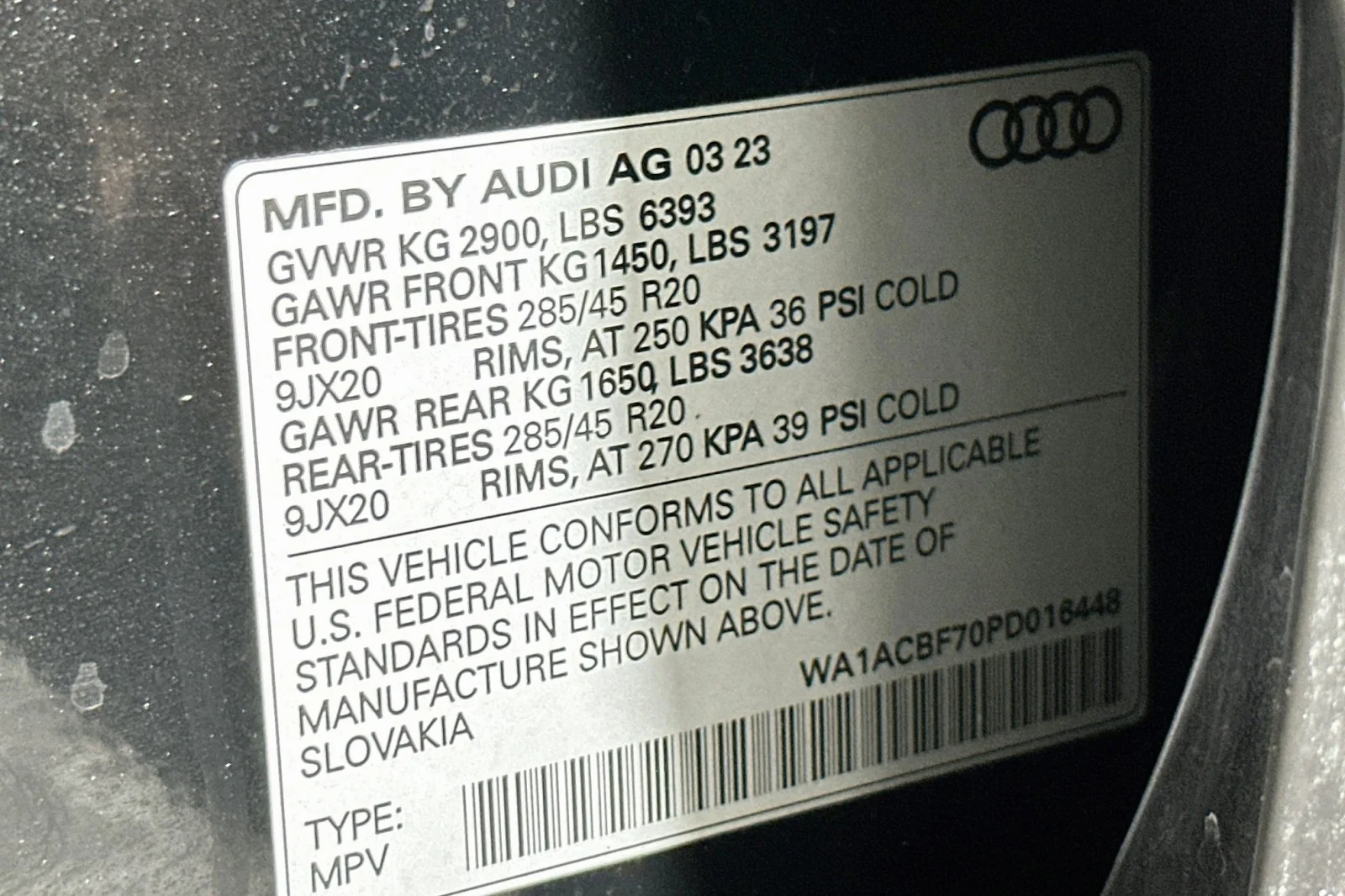 Used 2023 Mythos Black Metallic Audi Premium image 24