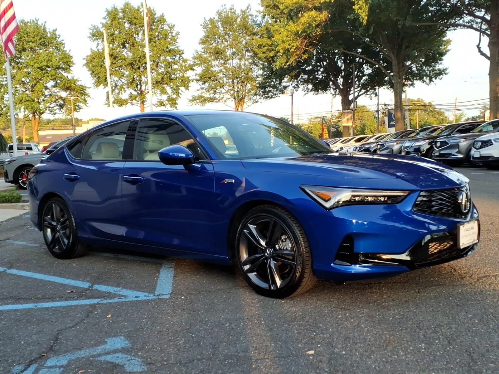 Certified Used 2025 Apex Blue Pearl  Acura A-SPEC image 3
