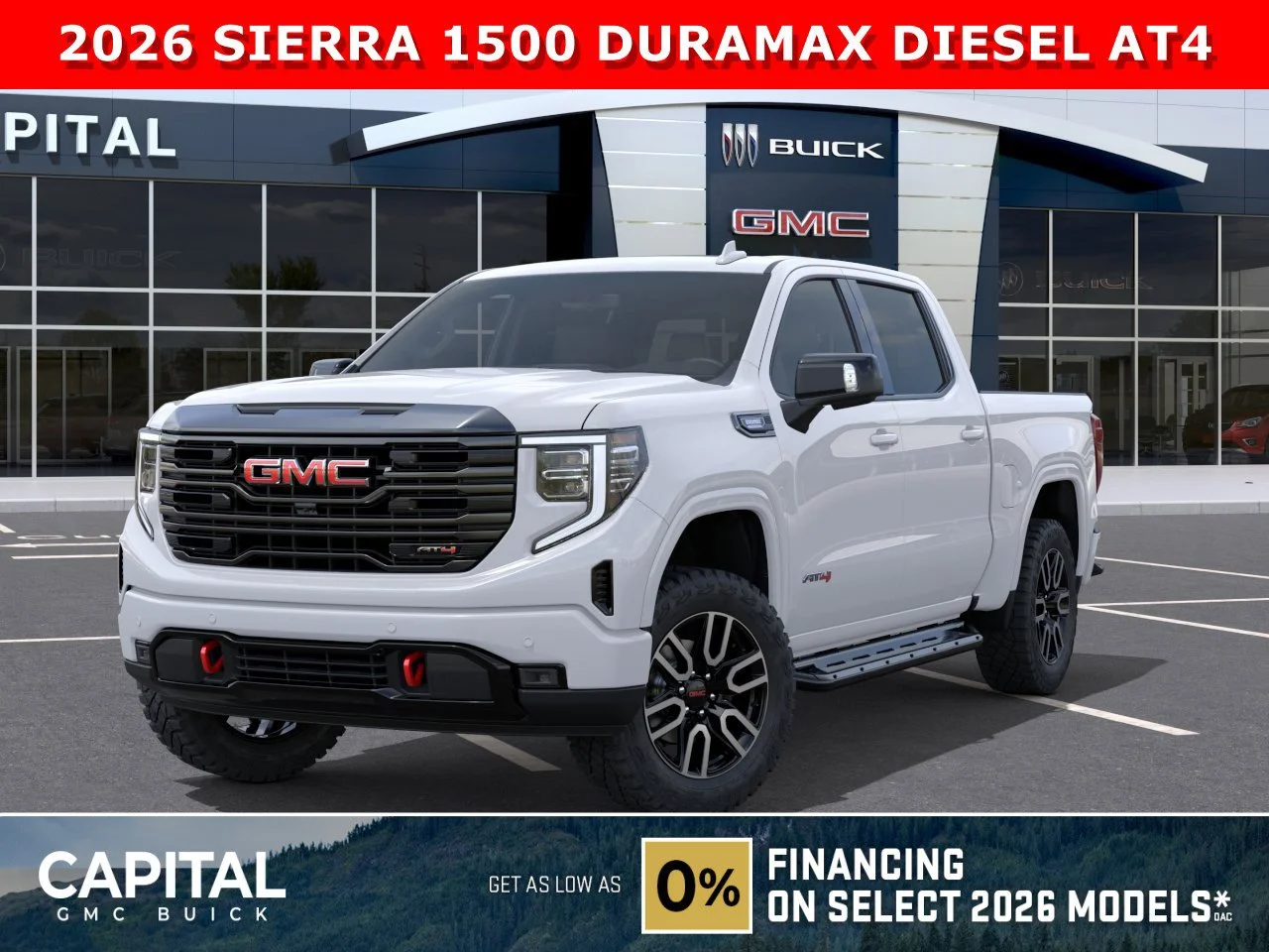 New 2026 Summit White GMC AT4 image 1