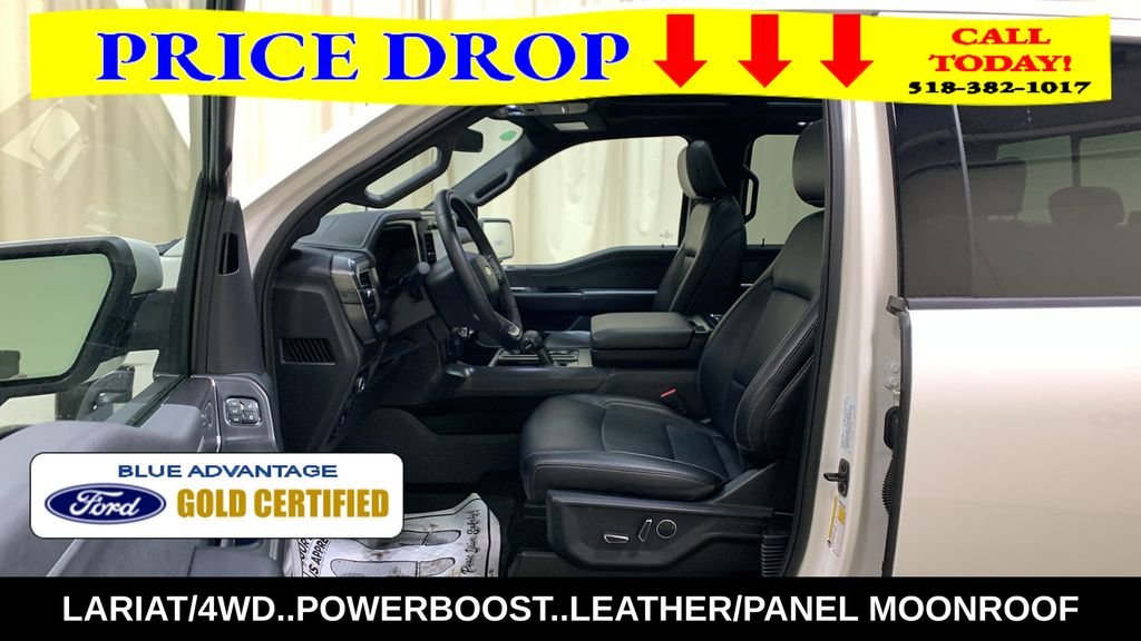 Certified Used 2025 White Metallic Ford Lariat image 32