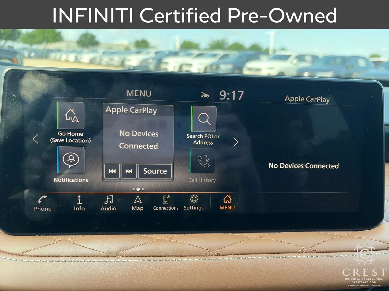 Certified Used 2025 Majestic White Black Obsid INFINITI AUTOGRAPH image 25