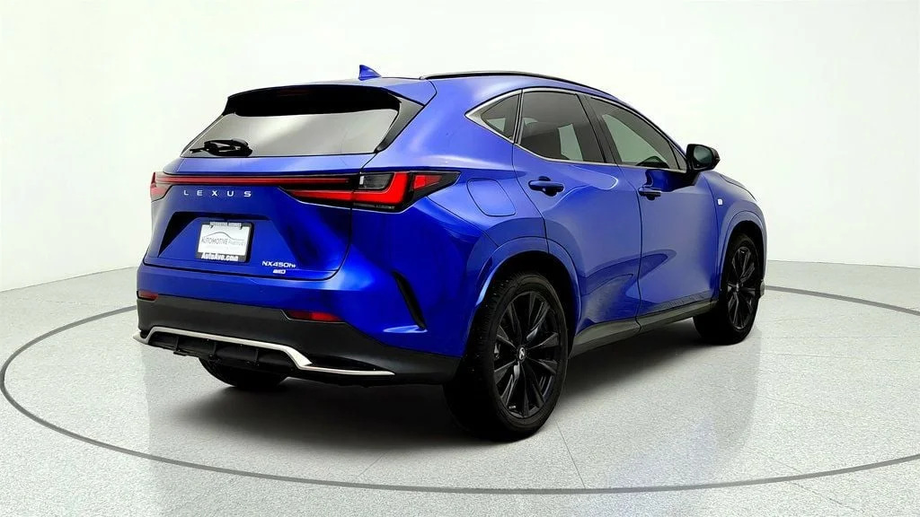 Used 2022 Ultrasonic Blue Mica 2.0 Lexus NX 450h+ F SPORT AWD w/ Panoramic View Monitor & 6.6kW Charger image 5