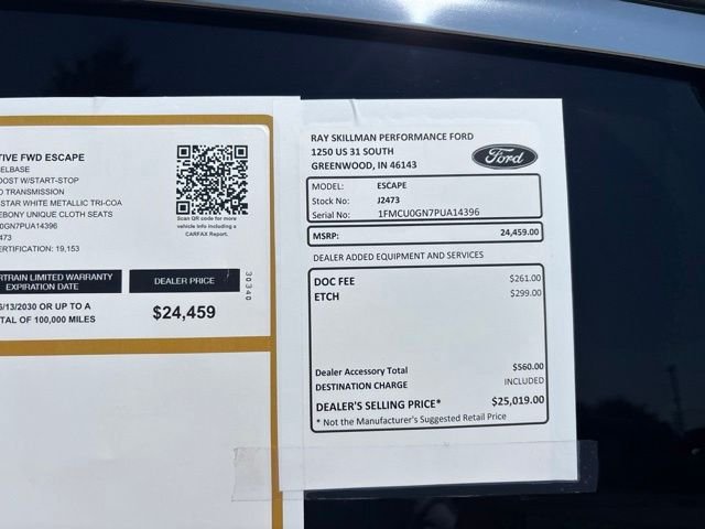 Used 2023 White Ford Active image 2