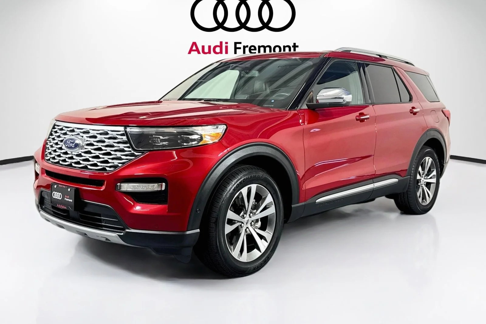 Used 2020 Rapid Red Metallic Tinted Clearcoat Ford Platinum image 3