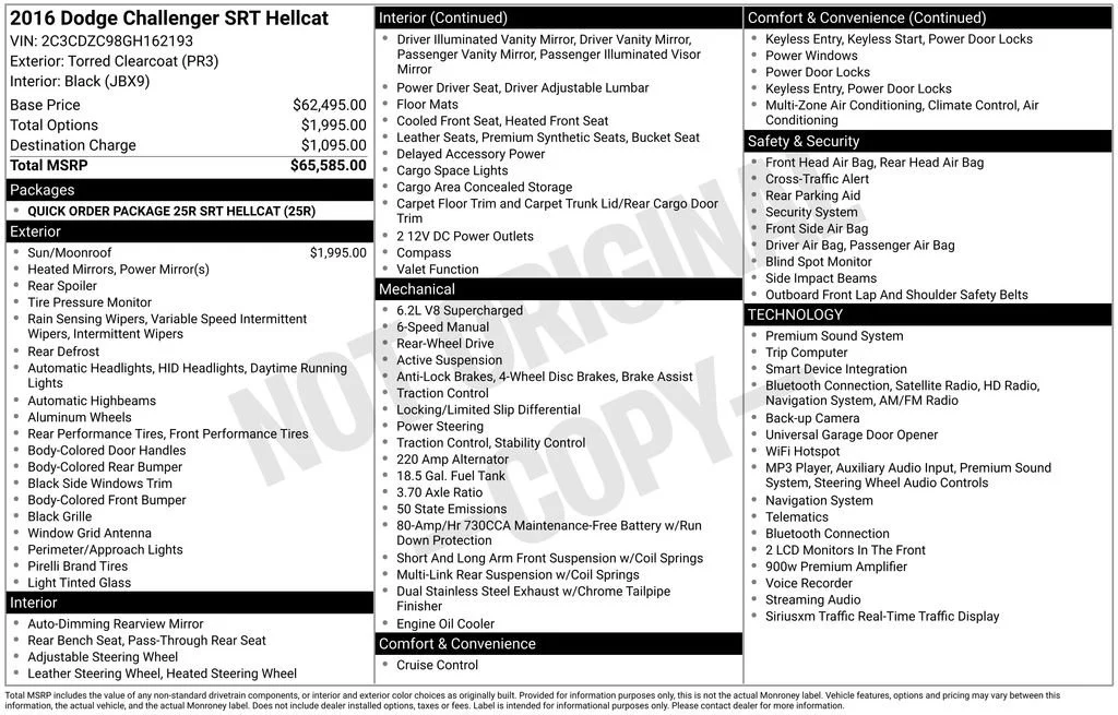 Used 2016 Red Dodge SRT Hellcat image 32