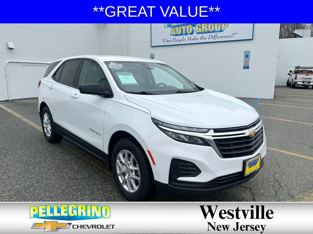 Summit White 2022 Chevrolet Equinox LS AWD with 1LS SUV / Crossover Four-Wheel Drive 6-Speed Automatic Overdrive