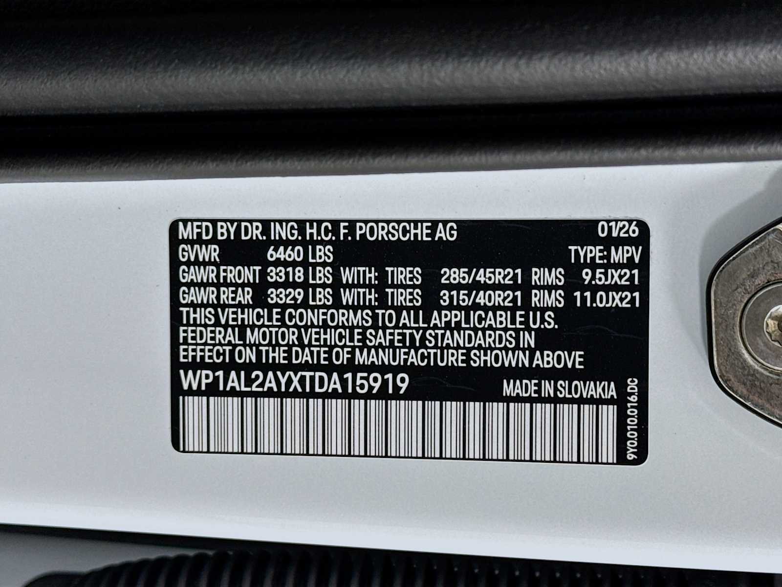 New 2026 Carrara White Metallic Porsche S image 33