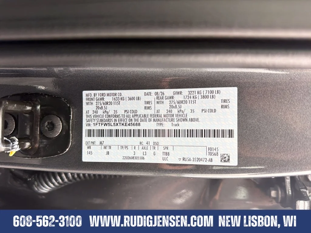New 2026 Carbonized Gray Metallic Ford Lariat® image 29