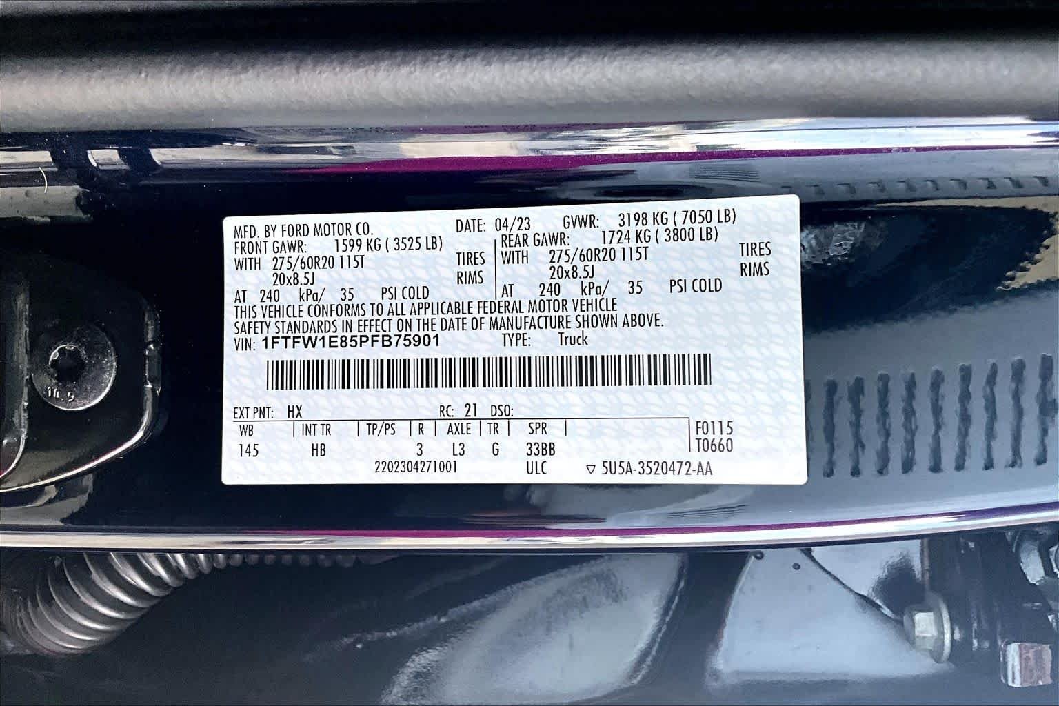 Used 2023 Antimatter Blue Ford LARIAT image 31