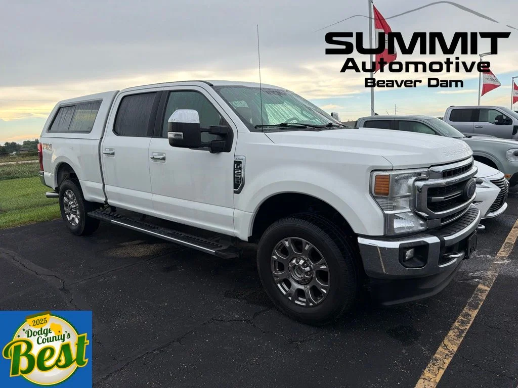 Used 2020 White Metallic Ford Lariat image 1