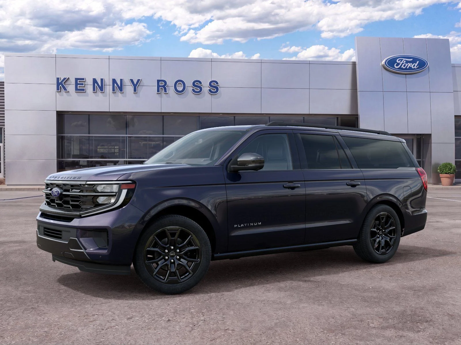 New 2027 Blue Ember Metallic Ford Platinum image 2