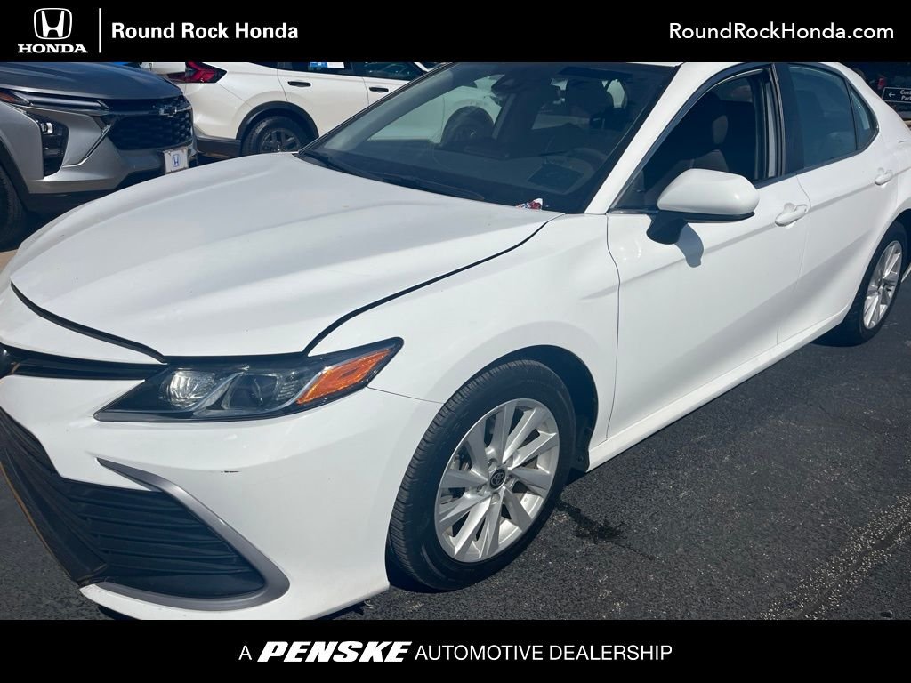 Used 2022 White Toyota LE image 1