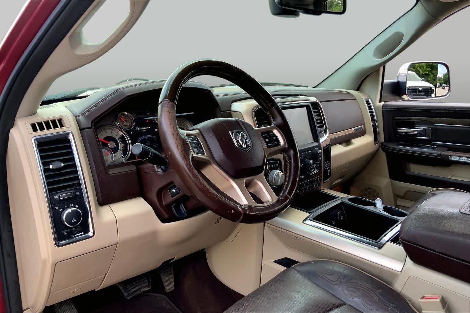 Used 2015 Deep Cherry Red Crystal Pearlcoat Ram Laramie Longhorn image 18