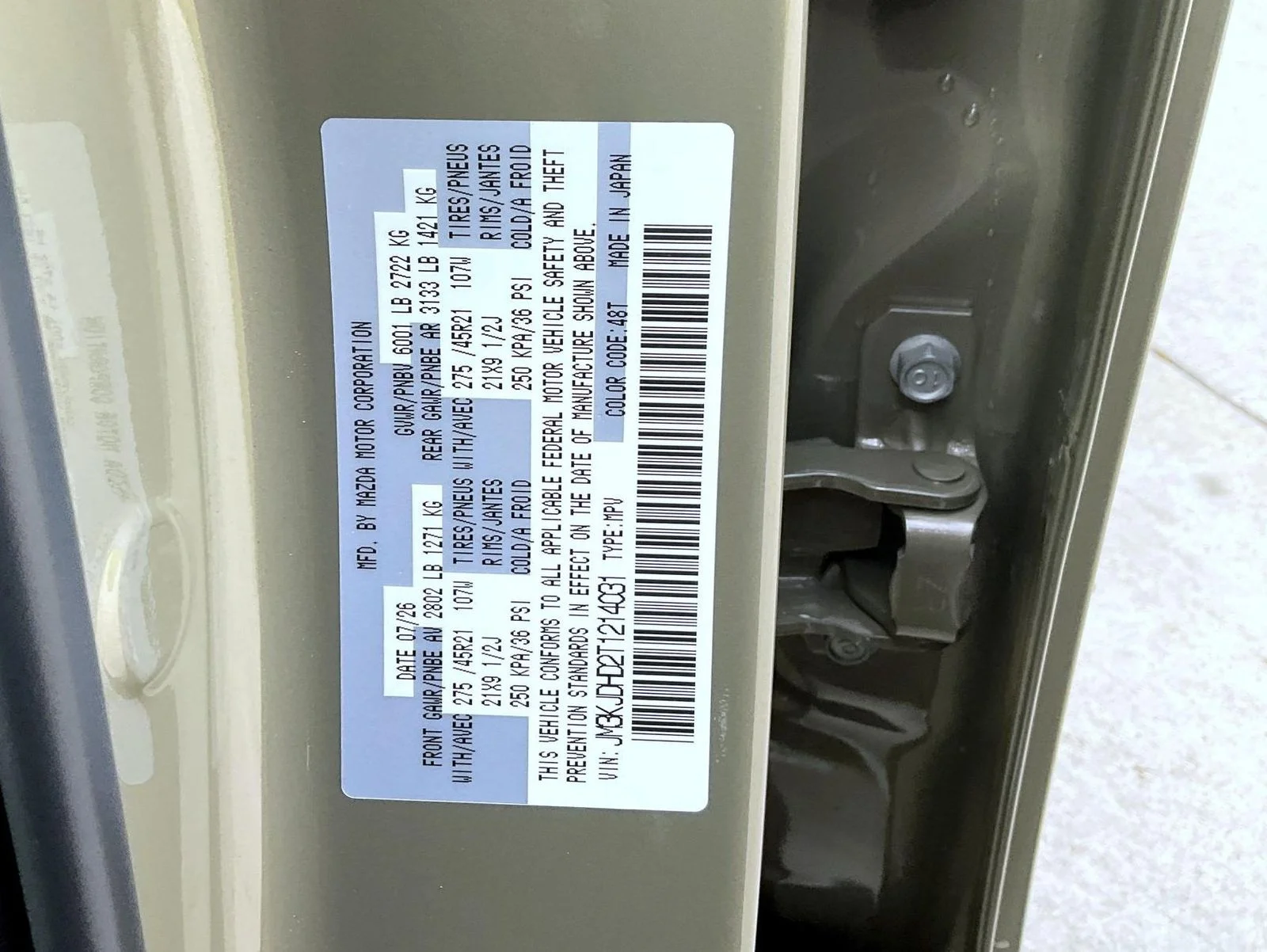 New 2026 Zircon Sand Metallic Mazda 3.3 Turbo Premium AWD image 26