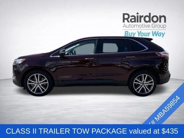 Used 2021 Burgundy Velvet Metallic Tinted Clearcoat Ford Titanium image 4