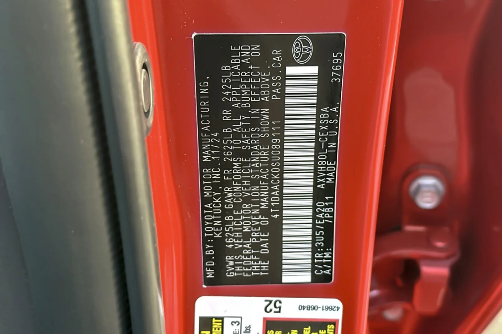 Certified Used 2025 Supersonic Red Toyota SE image 26