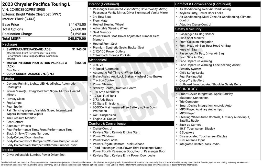 Used 2023 White Chrysler Touring L image 25