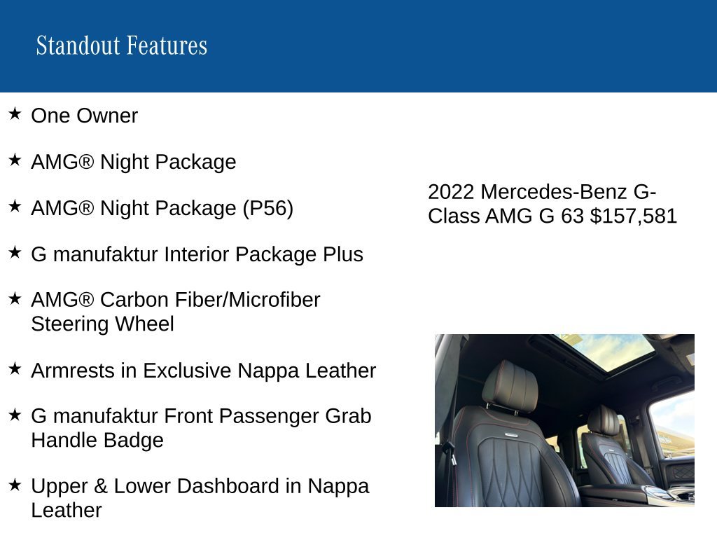 Certified Used 2022 Gray Mercedes-Benz G 63 AMG® image 9