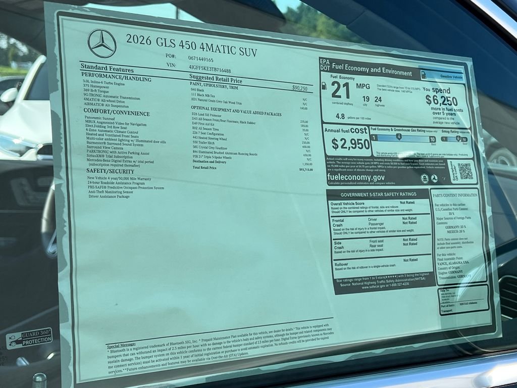 New 2026 Black Mercedes-Benz GLS 450 image 37