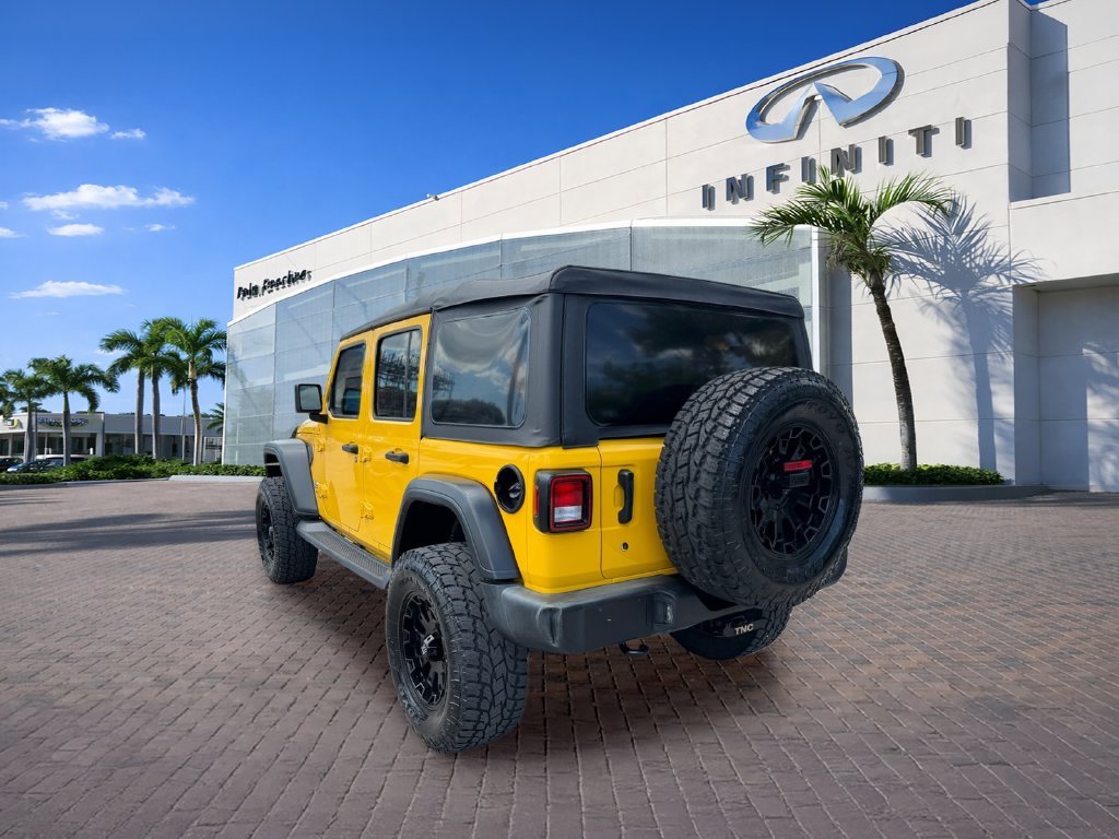 Used 2018 Yellow Jeep Unlimited Sport S image 5