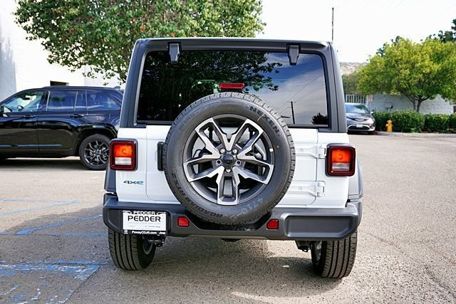 New 2025 Bright White Clear-Coat Exterior Paint Jeep Sport S 4xe image 11