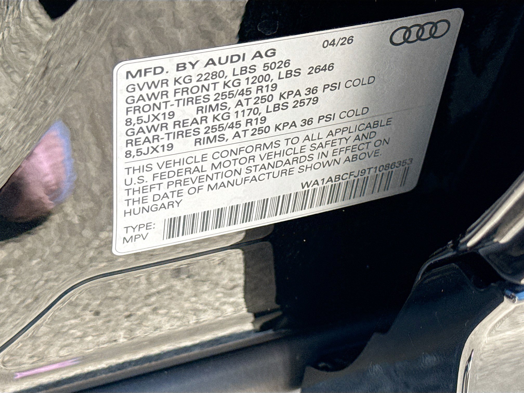 New 2026 Mythos Black Metallic Audi S line image 43