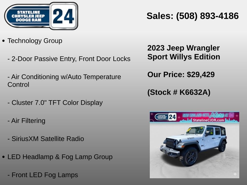 Used 2023 White Jeep Willys image 6