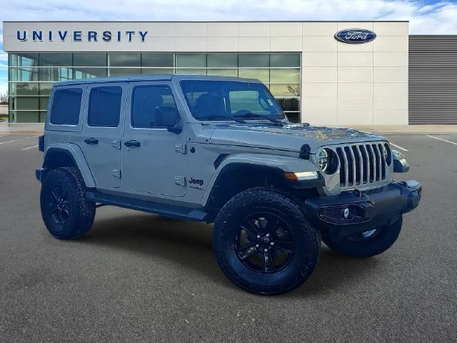 Used 2022 Beige Jeep Unlimited Sahara Altitude image 1