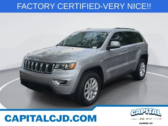 Used 2021 Silver Jeep Laredo E image 1