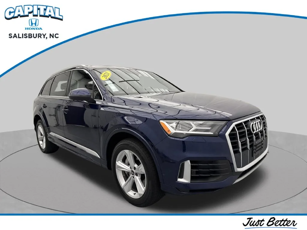 Blue 2021 Audi Q7 55 Premium SUV Raleigh NC