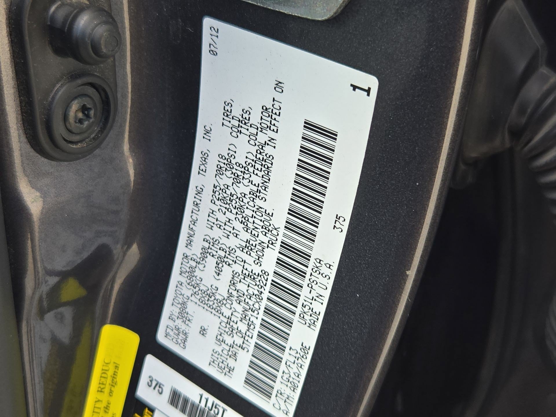 Used 2012 Magnetic Gray Metallic Toyota Grade image 30