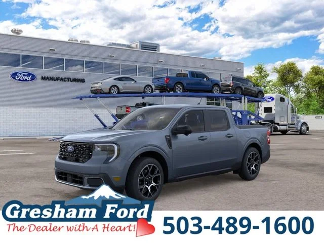 New 2026 Azure Gray Metallic Tri-Coat Ford Lariat image 1