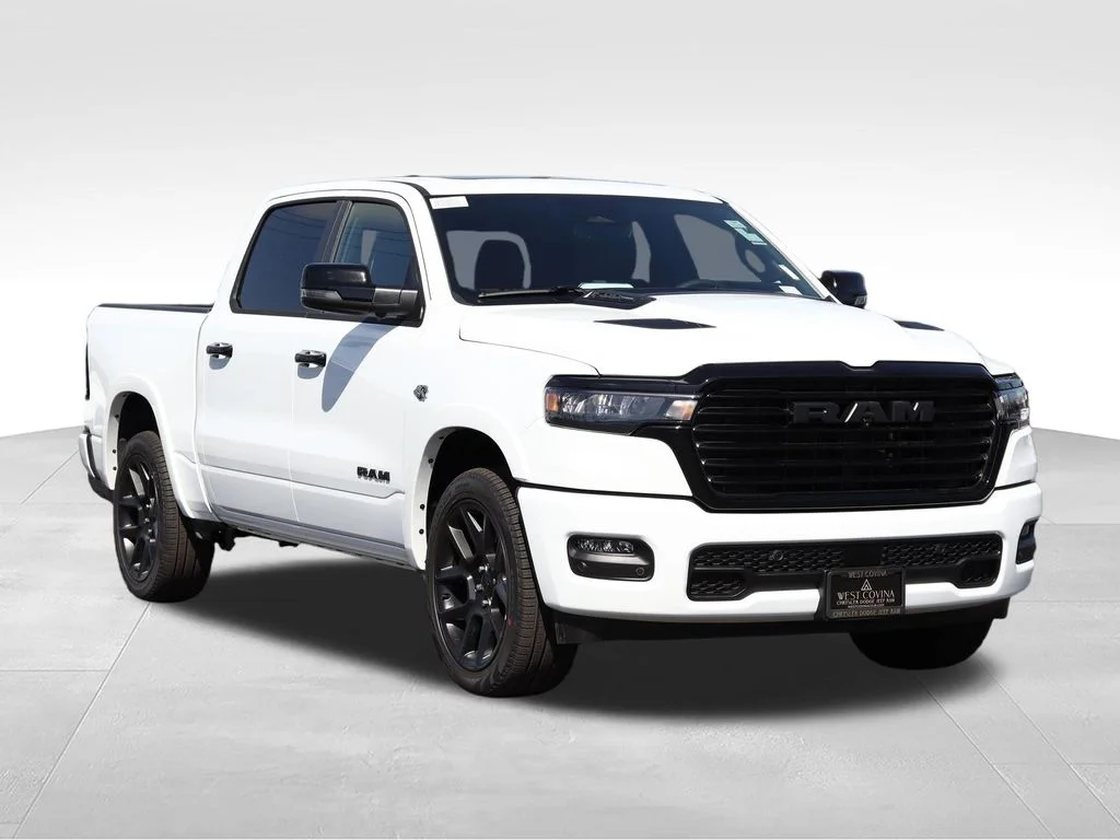 New 2026 Bright White Clear-Coat Exterior Paint RAM Laramie image 3