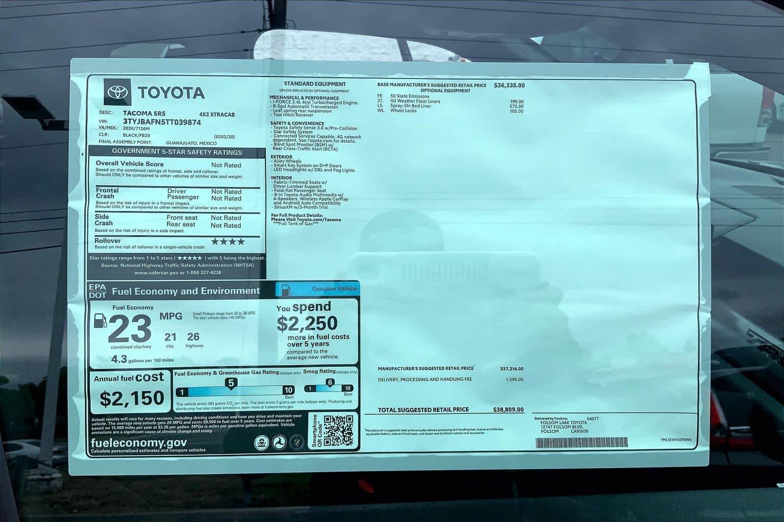 New 2026 Black Toyota SR5 image 21