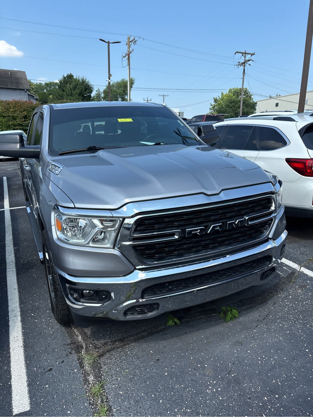 Used 2022 Billet Silver Metallic Clearcoat Ram Big Horn image 3