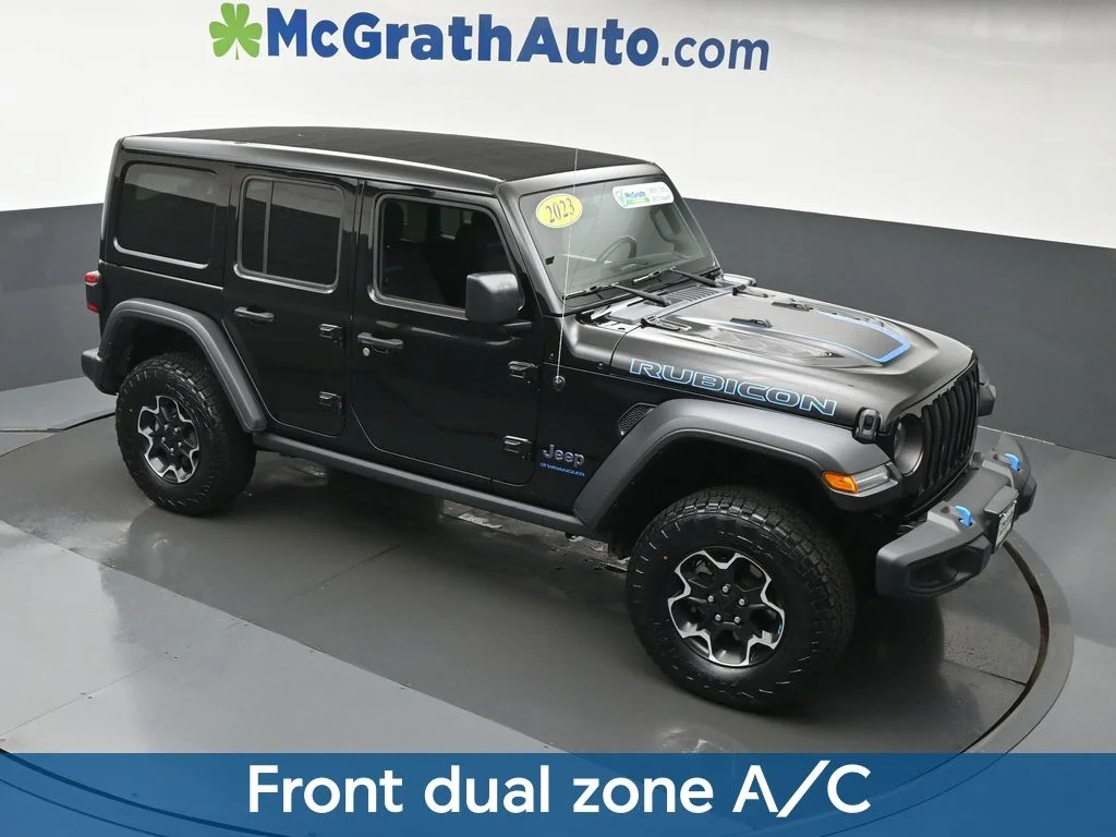 Certified Used 2023 Black Jeep Rubicon 4xe image 4
