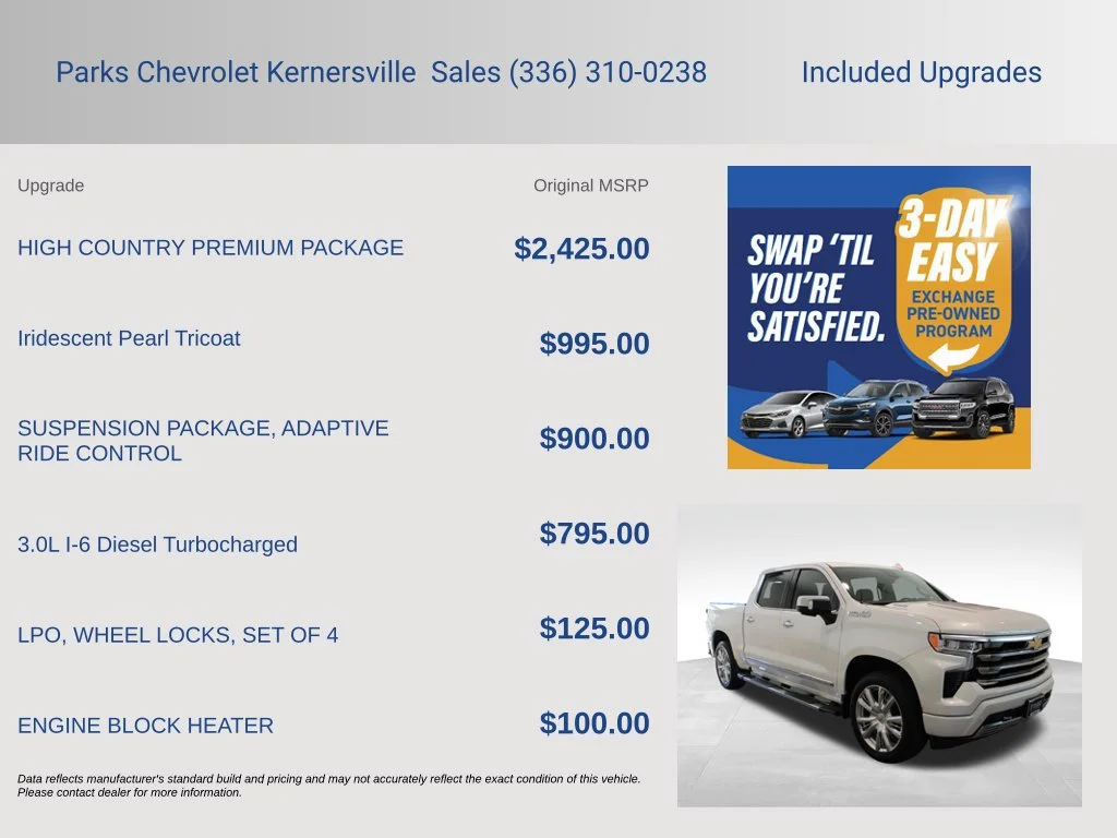 Used 2024 Iridescent Pearl Tricoat Chevrolet High Country image 4