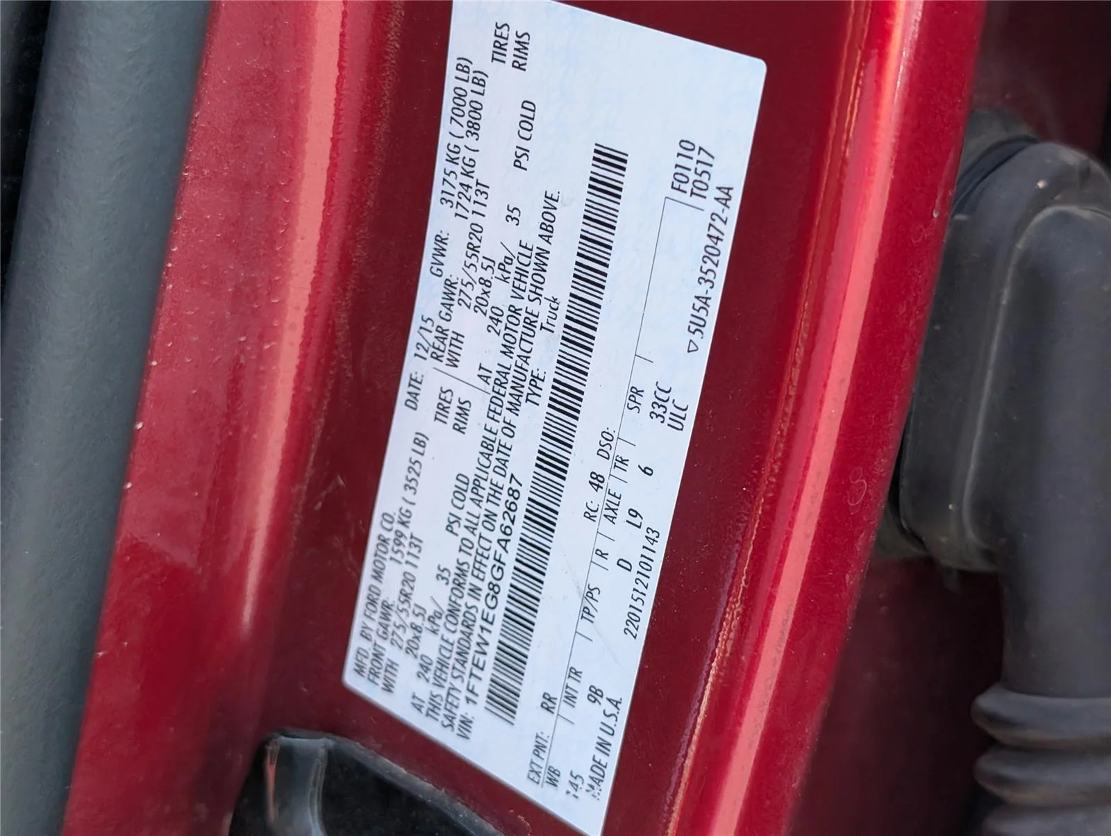 Used 2016 Ruby Red Metallic Tinted Clearcoat Ford Platinum image 35