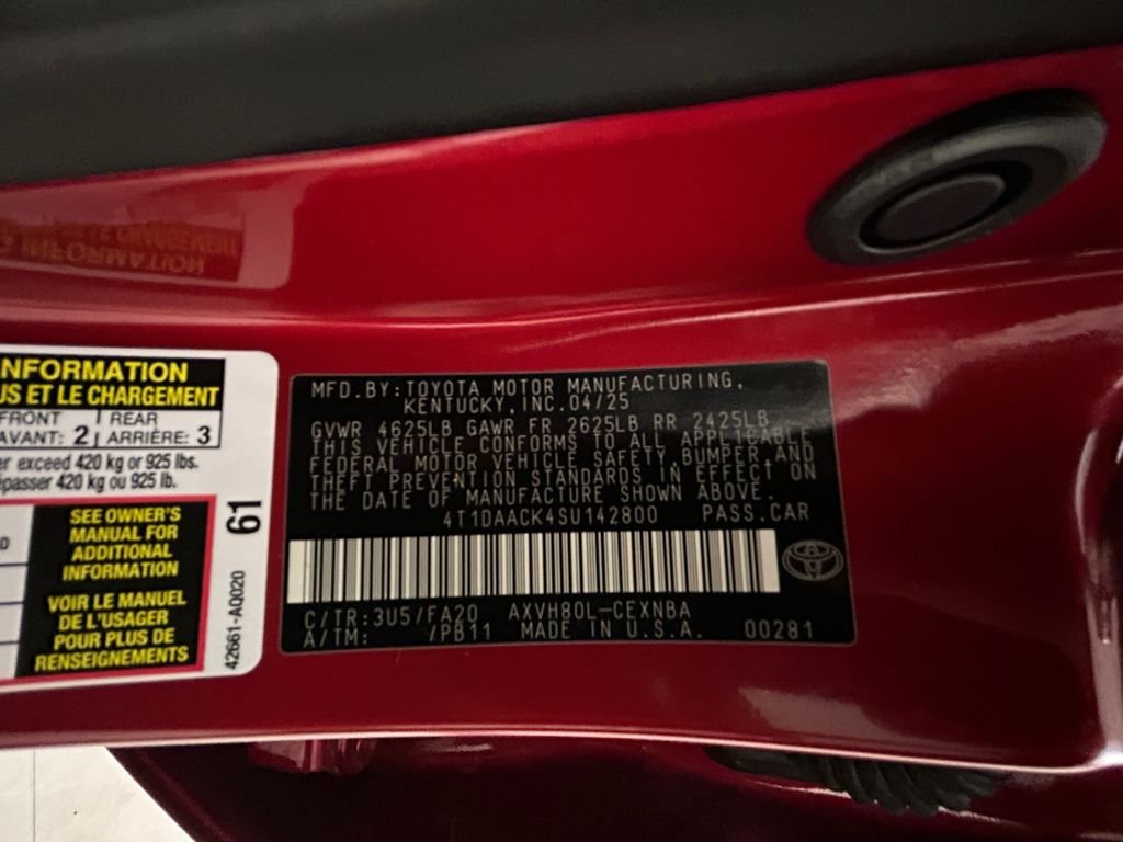 Used 2025 Red Toyota LE image 20