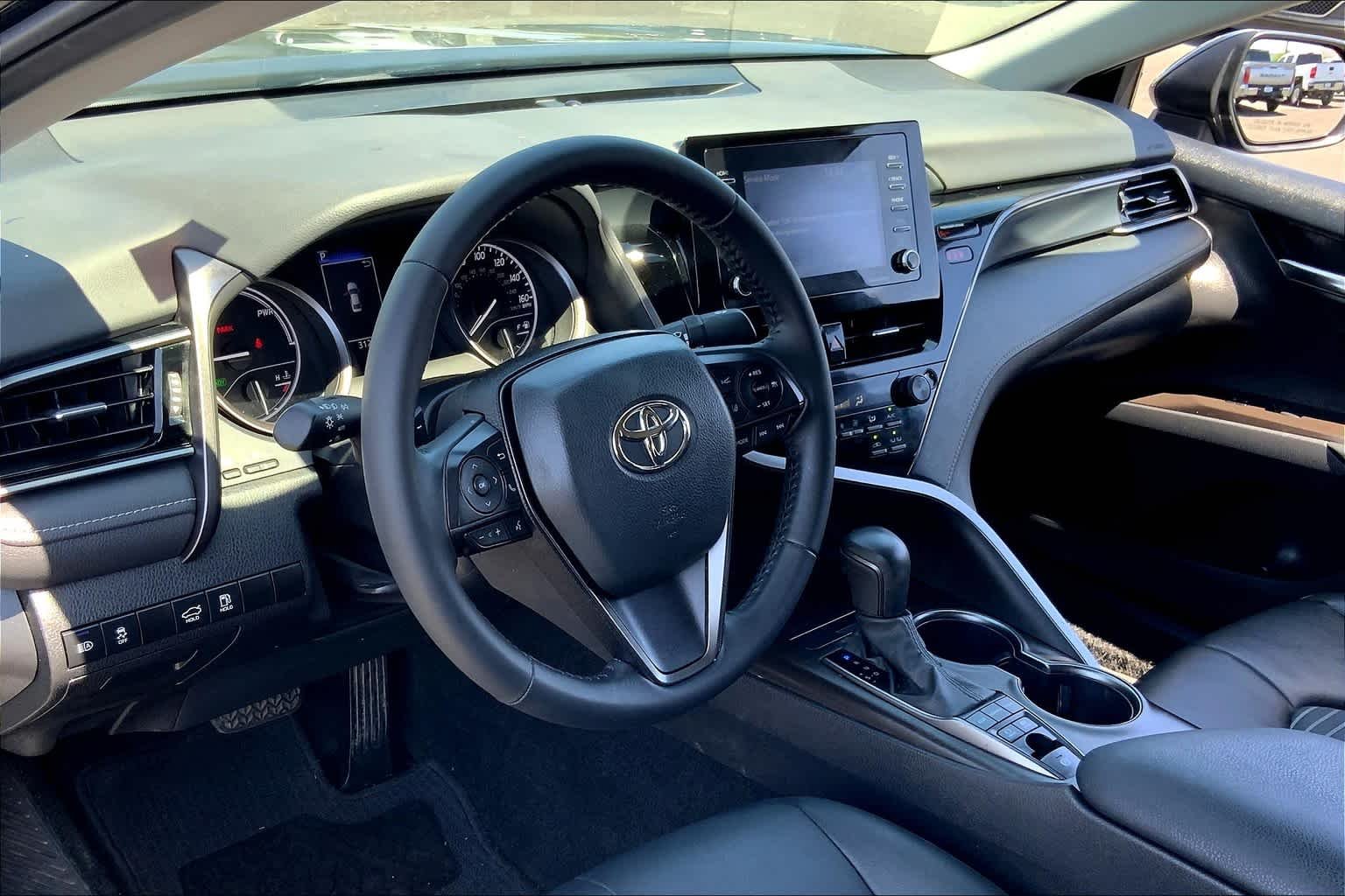 Used 2022 Midnight Black Metallic Toyota Hybrid Nightshade image 17