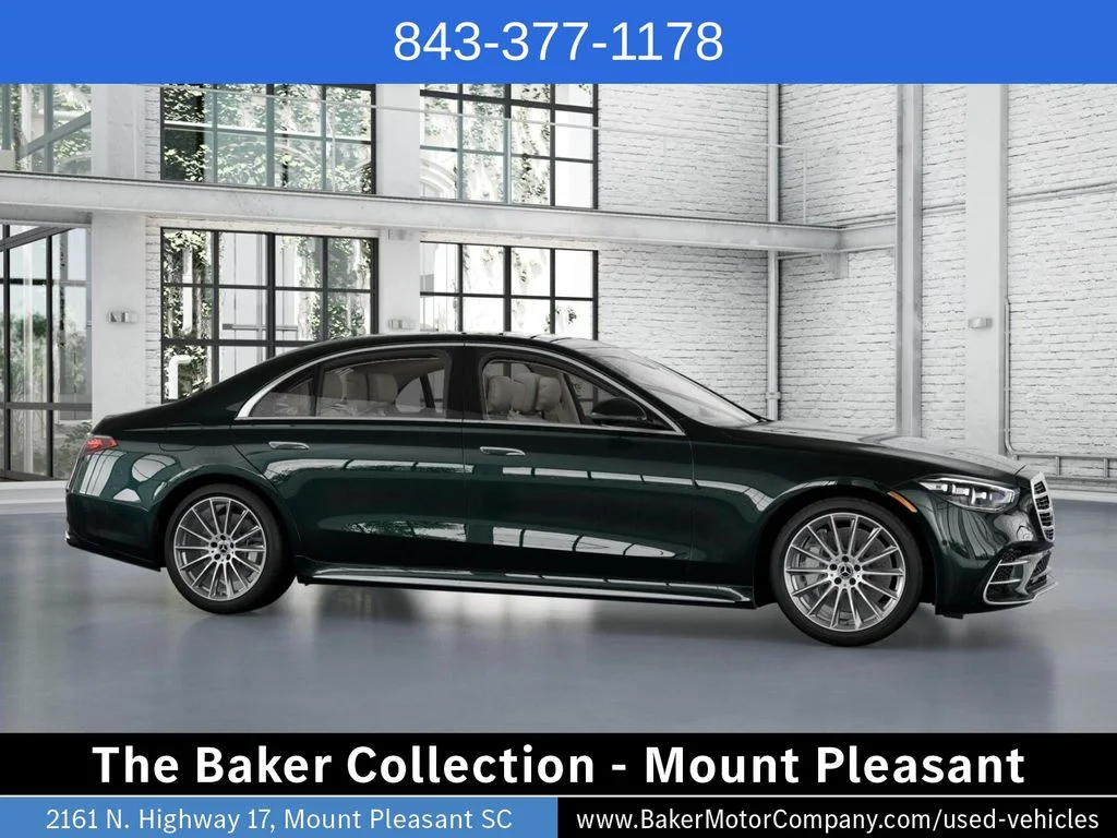 Certified Used 2026 Emerald Green Metallic Mercedes-Benz S 500 image 14