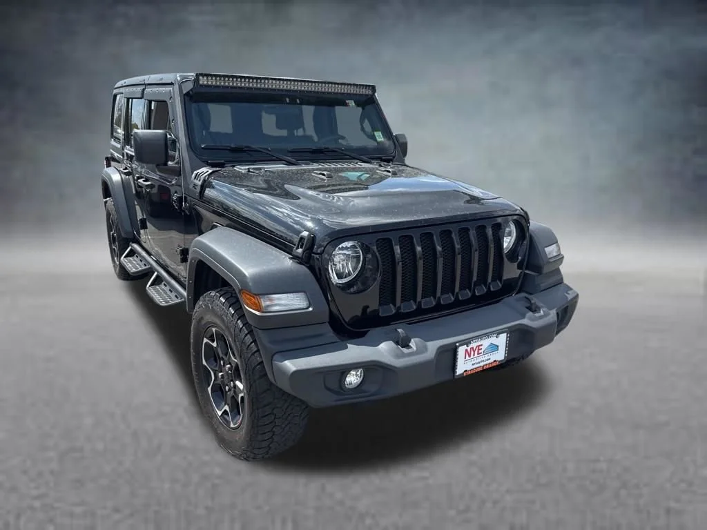 Used 2021 Black Clearcoat Jeep Unlimited Sport S image 8