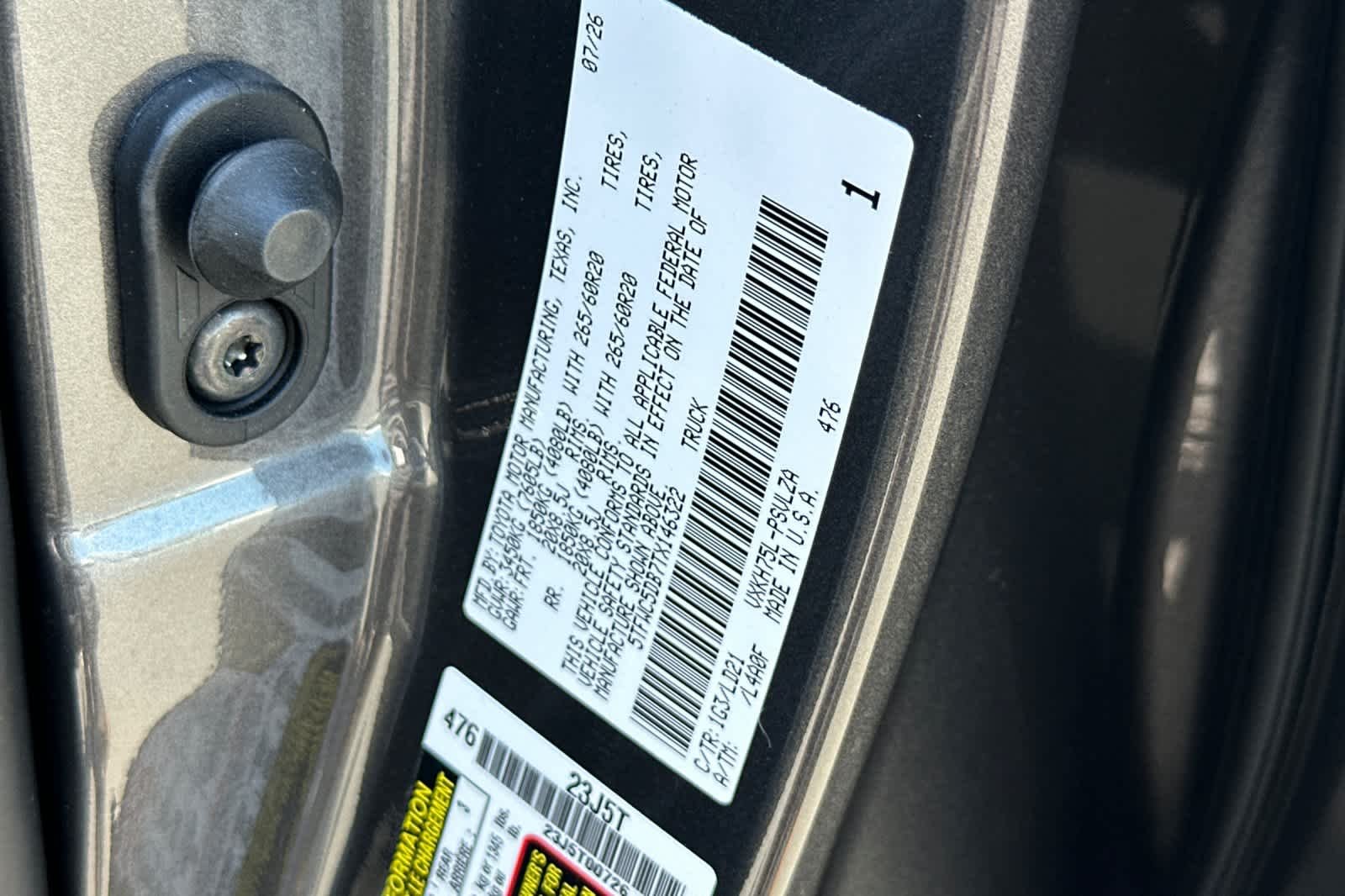 New 2026 Magnetic Gray Metallic Toyota Tundra Limited image 27