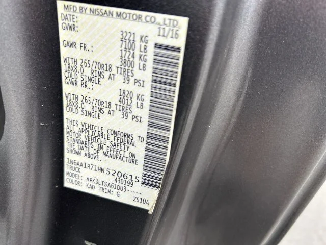Used 2017 Gray Nissan SV image 25