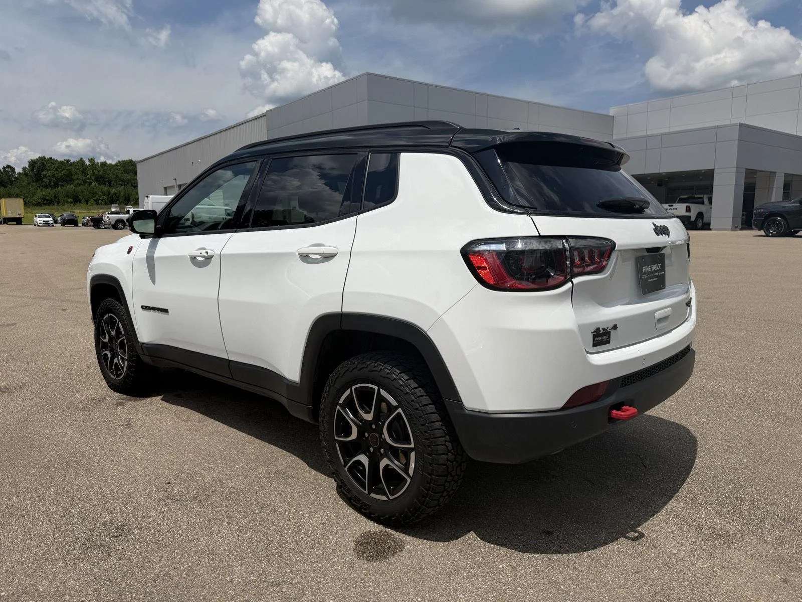 Used 2025 Bright White Clearcoat Jeep Trailhawk image 4