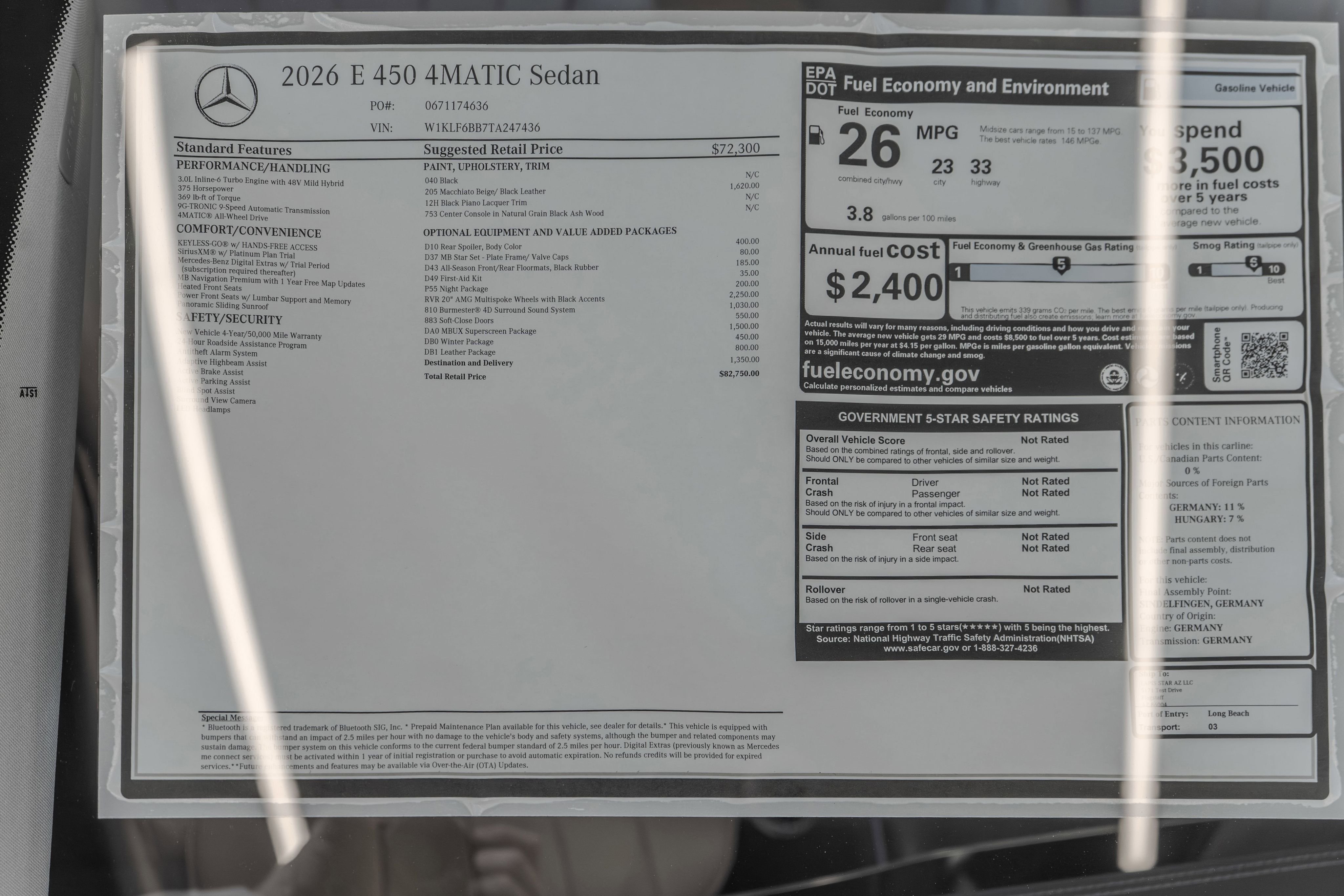 New 2026 Black Mercedes-Benz E 450 image 36