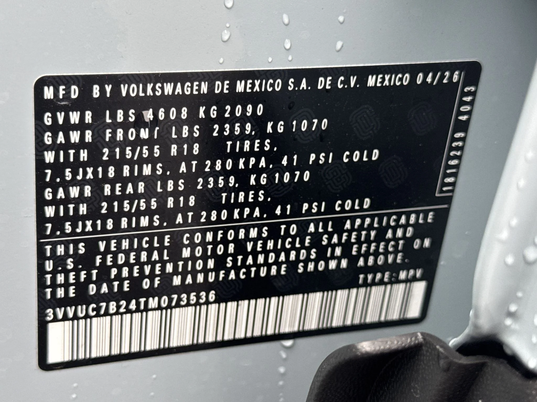 New 2026 Monument Gray Volkswagen SE image 35