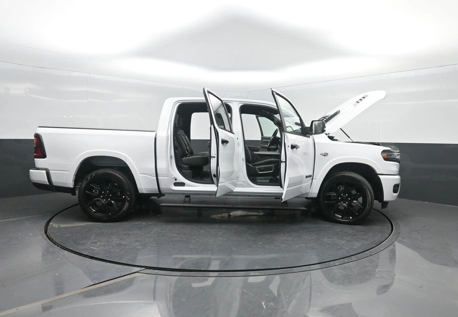 New 2026 Bright White Clear-Coat Exterior Paint RAM Laramie image 52